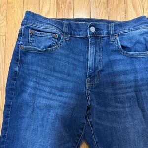 Lucky Brand Men's Deep Blue Straight Jeans